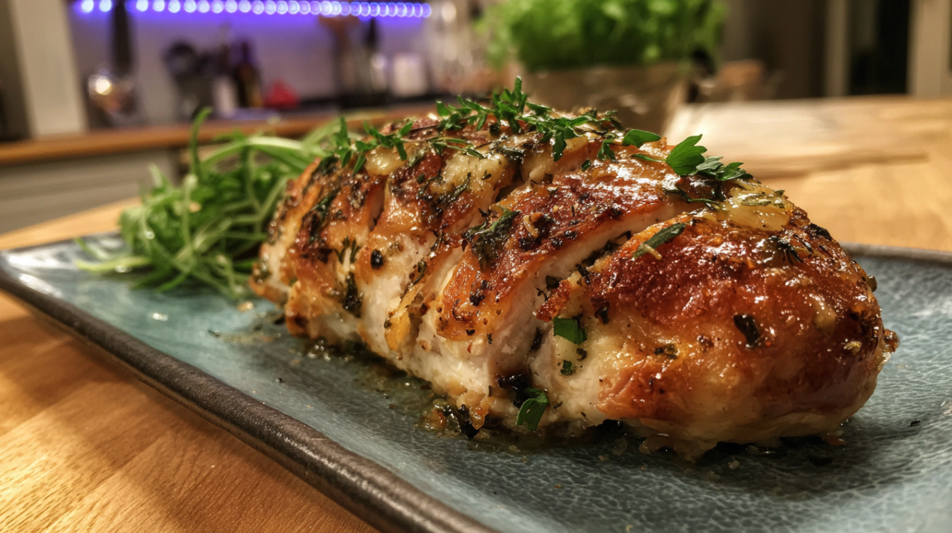Juicy Air Fryer Stuffed Chicken Breast Featured
