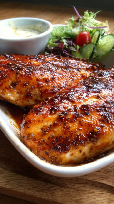 Oven Baked BBQ Chicken Breast