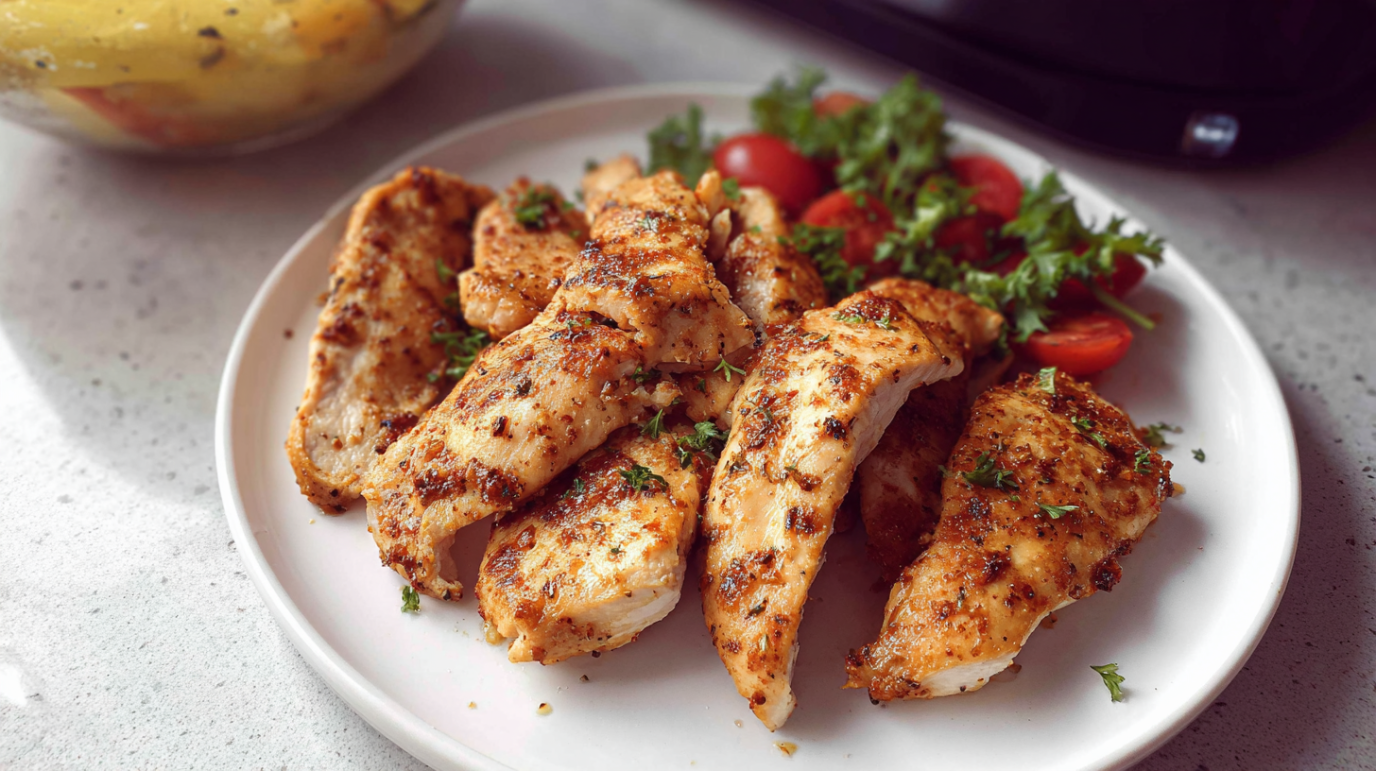 air fryer thin chicken breast featured