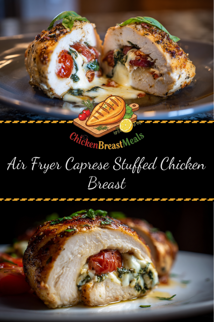 caprese stuffed chicken sliced