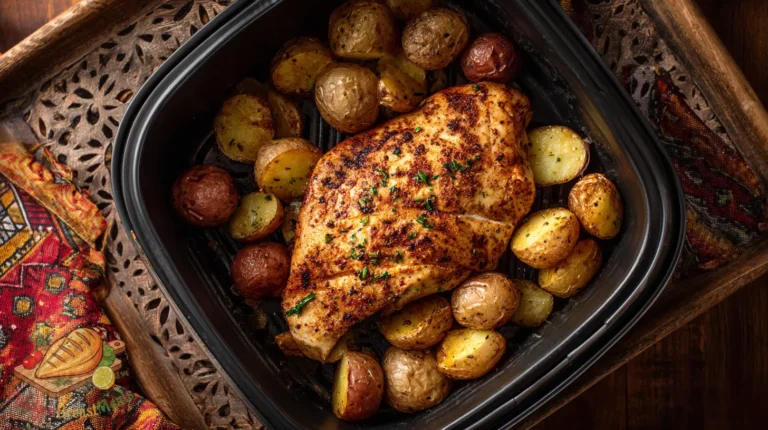 chicken potatoes air fryer tray