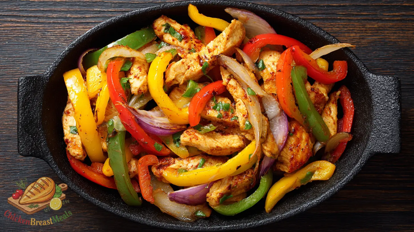 chicken fajitas air fryer colorful