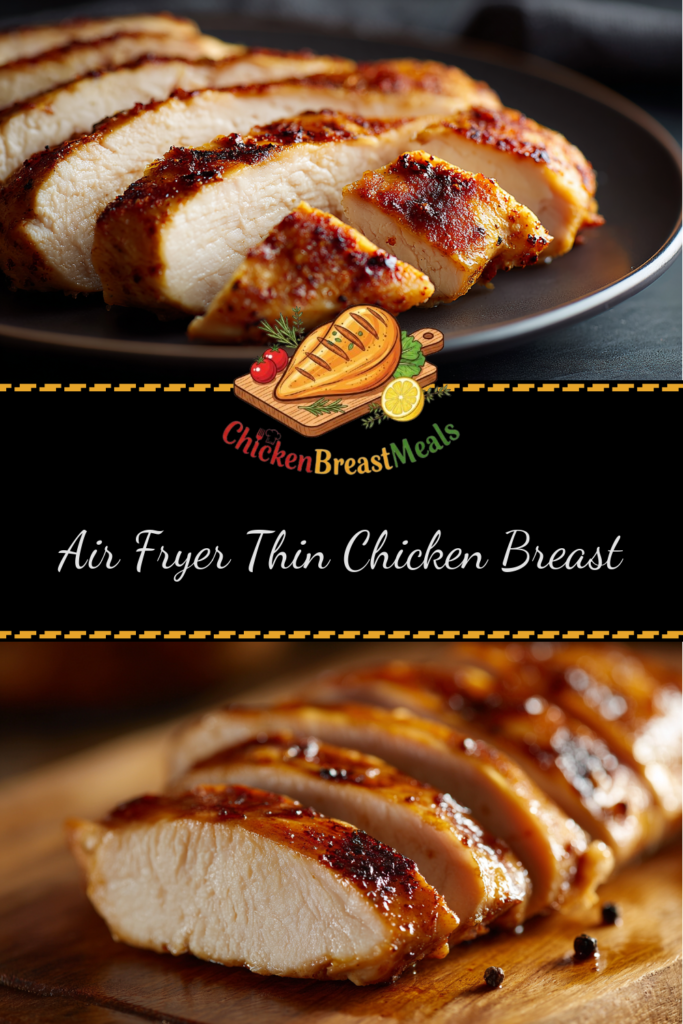 thin chicken breast air fryer sliced