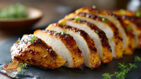 thin chicken breast air fryer sliced