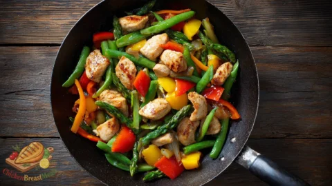 chicken stir fry skillet
