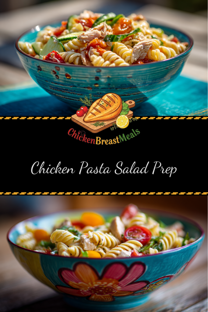 prep pasta chicken salad