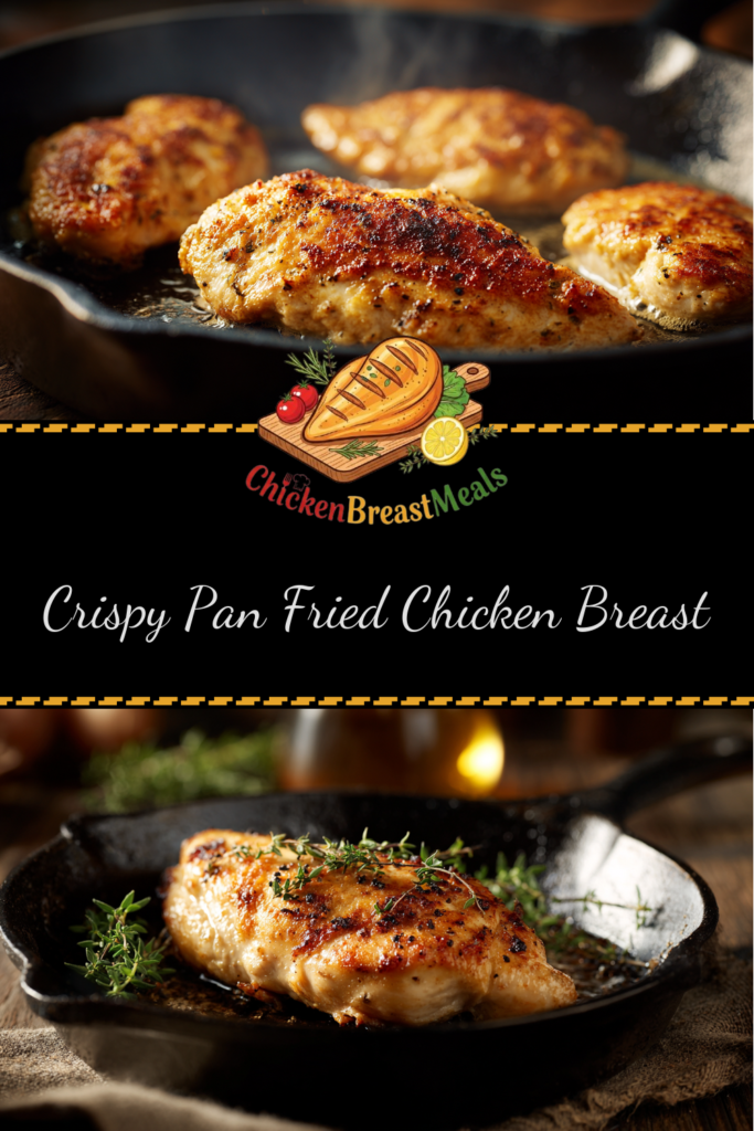 crispy pan fried chicken breast