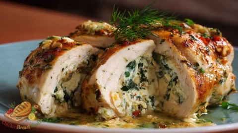 feta spinach chicken