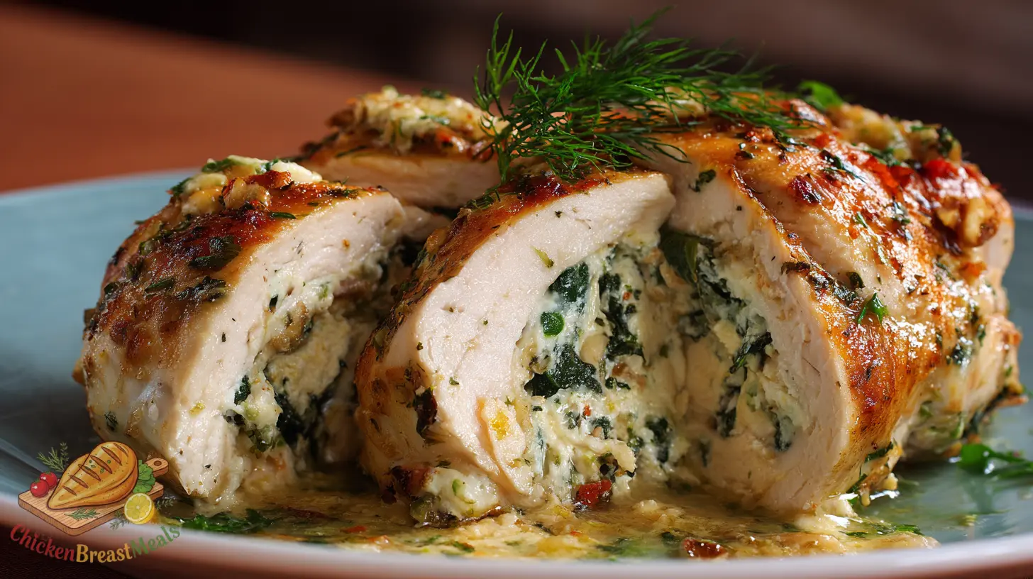 feta spinach chicken