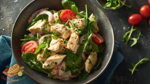 high protein chicken salad