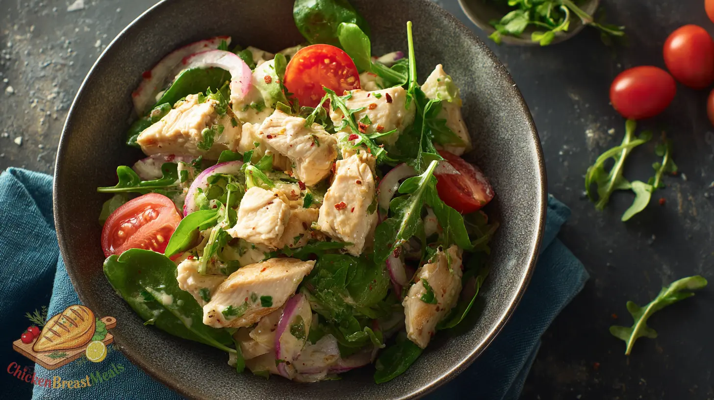 high protein chicken salad