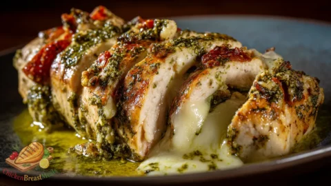 pesto mozzarella chicken