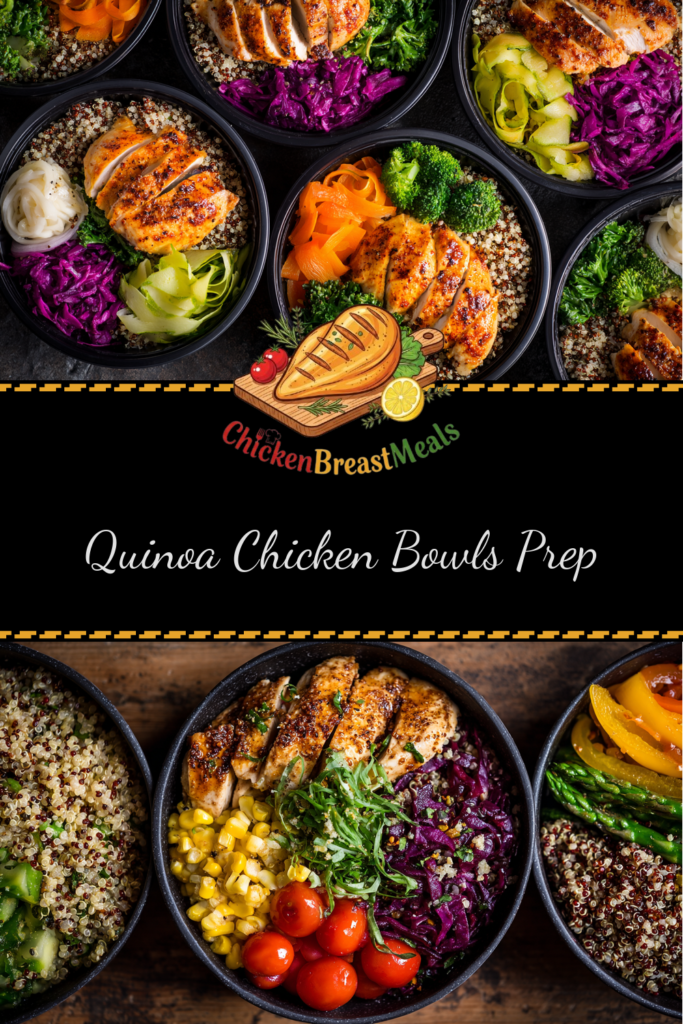 healthy chicken grain bowl
