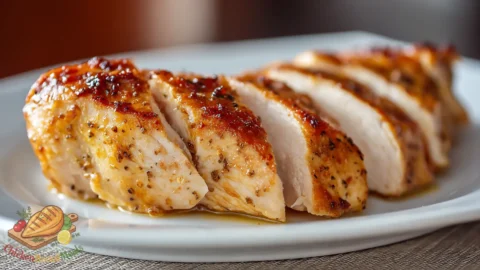 reheated chicken breast juicy