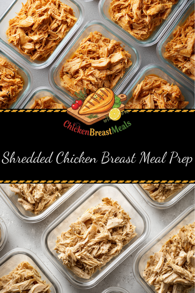 pulled chicken prep