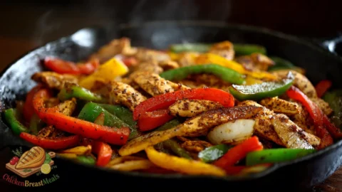 skillet chicken fajitas