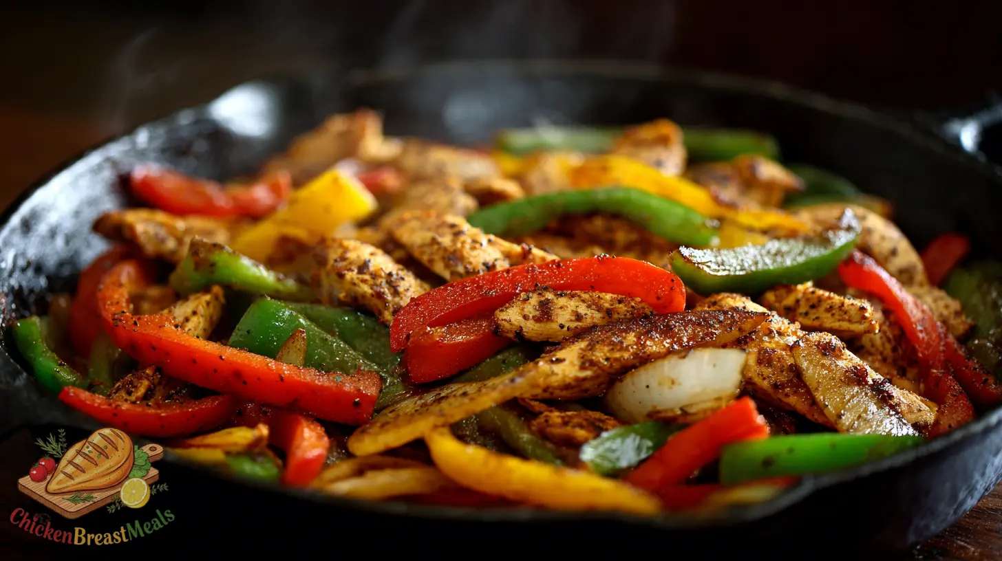 skillet chicken fajitas