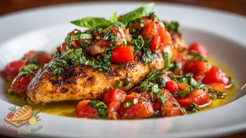tomato basil chicken skillet